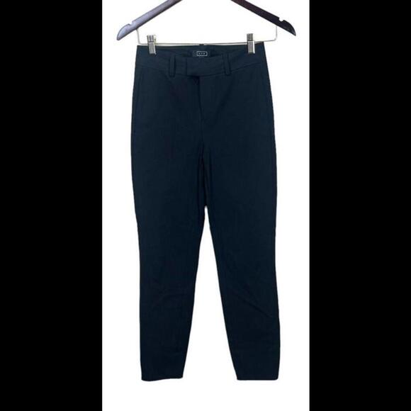 AYR The Arrow Slim Tapered Ankle Dress Pants in Black -‎ Size 0 / Small - Picture 1 of 3